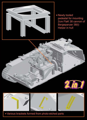 Dragon 6399 Bergepanzer 38(t) HETZER mit 2cm FlaK 38 1/35 – image 2