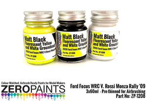 Zero Paints ZP-1208 Ford Focus WRC V. Rossi Monza Rally &amp;#39;09 - Paint Set 3x30ml