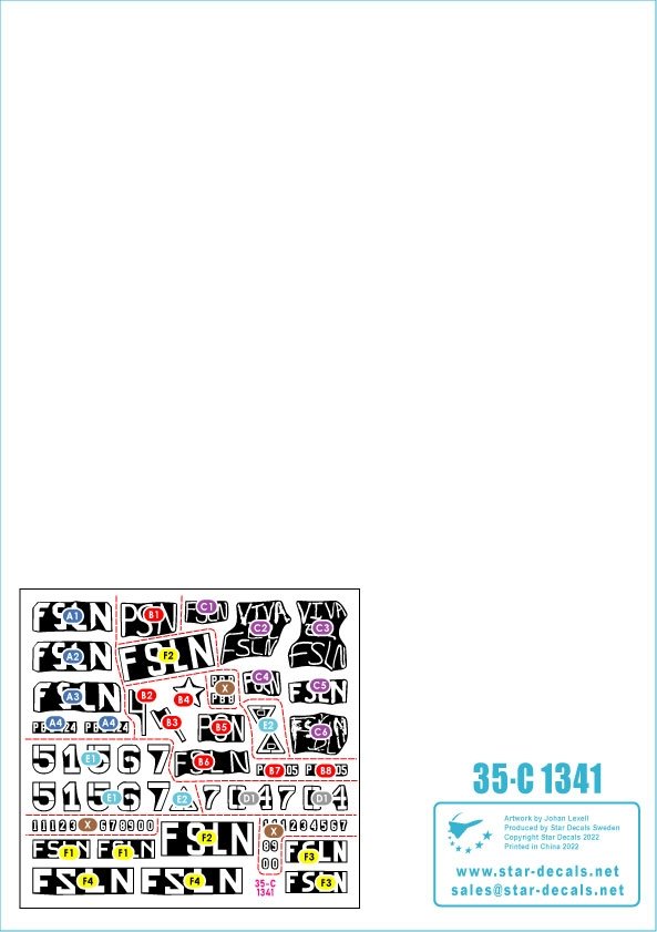 Star Decals 35-C1341 Nicaragua 2. Guérilla sandiniste et armée de la révolution post-1979 1/35 – image 2