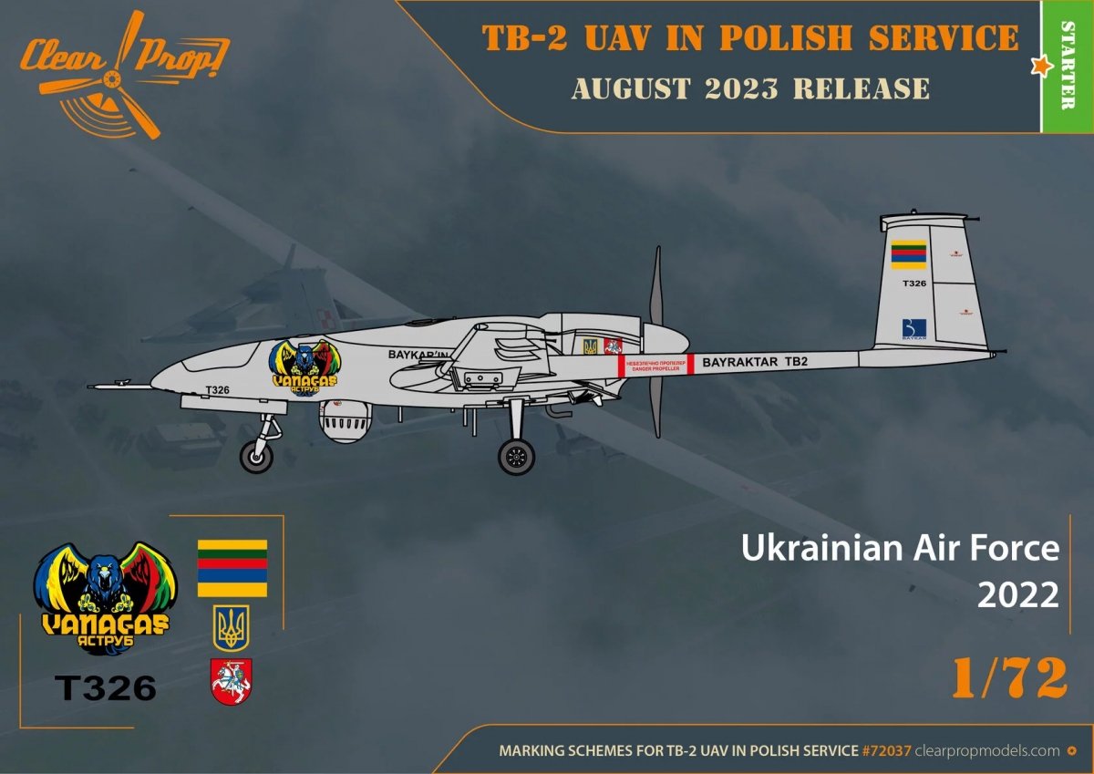 Clear Prop! CP72037 TB.2 UAV en service polonais - Kit de démarrage 1/72 – image 5