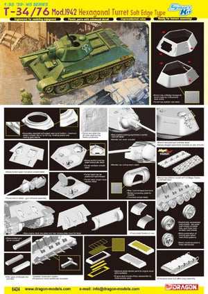 Dragon 6424 T-34/76 Mod.1942 1/35 – imagen 2