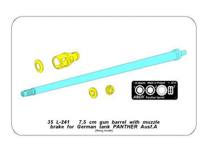 Aber 35L-241 7.5 cm barrel with muzzle brake for Panther Ausf.A (1/35) – Bild 9