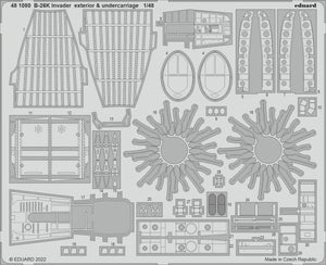 Eduard 481080 B-26K Invader exterior &amp;amp; undercarriage ICM 1/48
