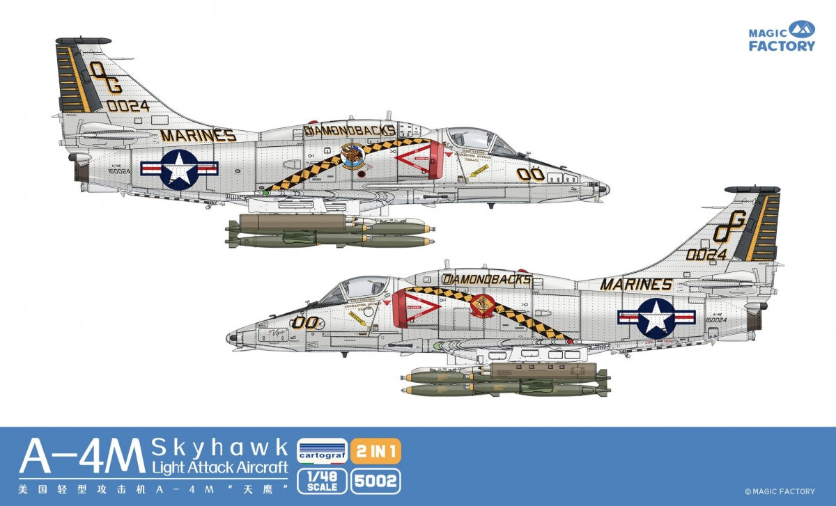 Magic Factory 5002 A-4M Skyhawk Light Attack Aircraft 2 in 1 1/48 – imagen 2