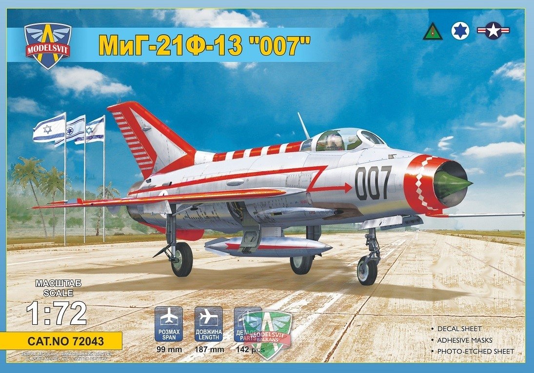 Modelsvit 72043 MiG-21 F-13 &amp;quot;007&amp;quot; 1/72