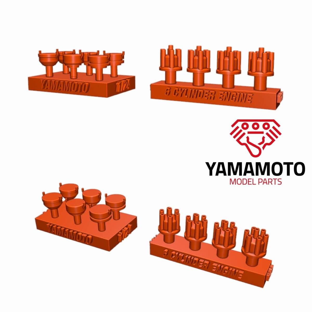 Yamamoto Model Parts YMPTUN71 Set of 4 ignition devices for 6 cylinders 1/24