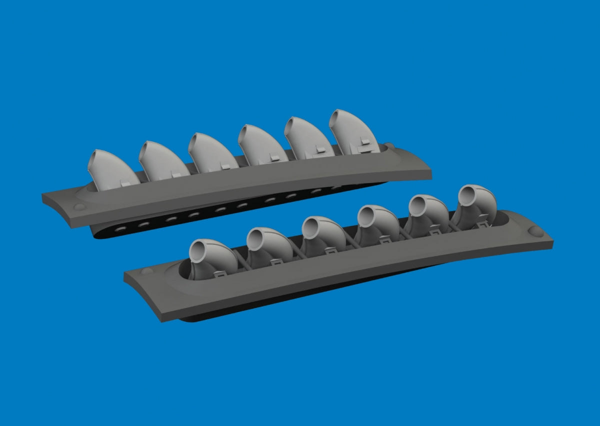 Eduard 6481060 P-40 exhaust stacks rounded PRINT Eduard 1/48 – obrázek 2