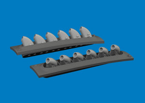 Eduard 6481060 P-40 exhaust stacks rounded PRINT Eduard 1/48 – obrázek 2