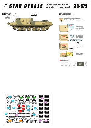 Star Decals 35-879 Egyptian Tanks 3 Yom Kippur War 1/35 – obrázek 2