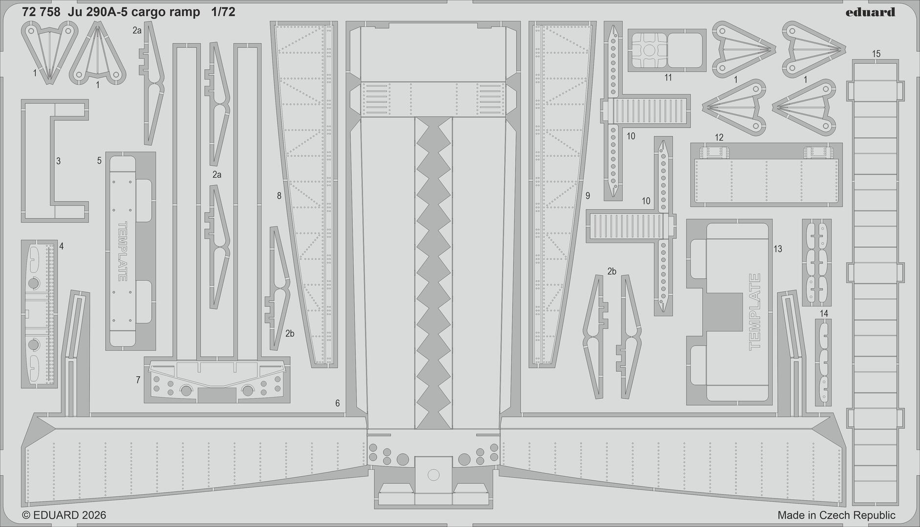 Eduard 72758 Junkers Ju-290 A-5 - Cargo Ramp for REVELL 1/72