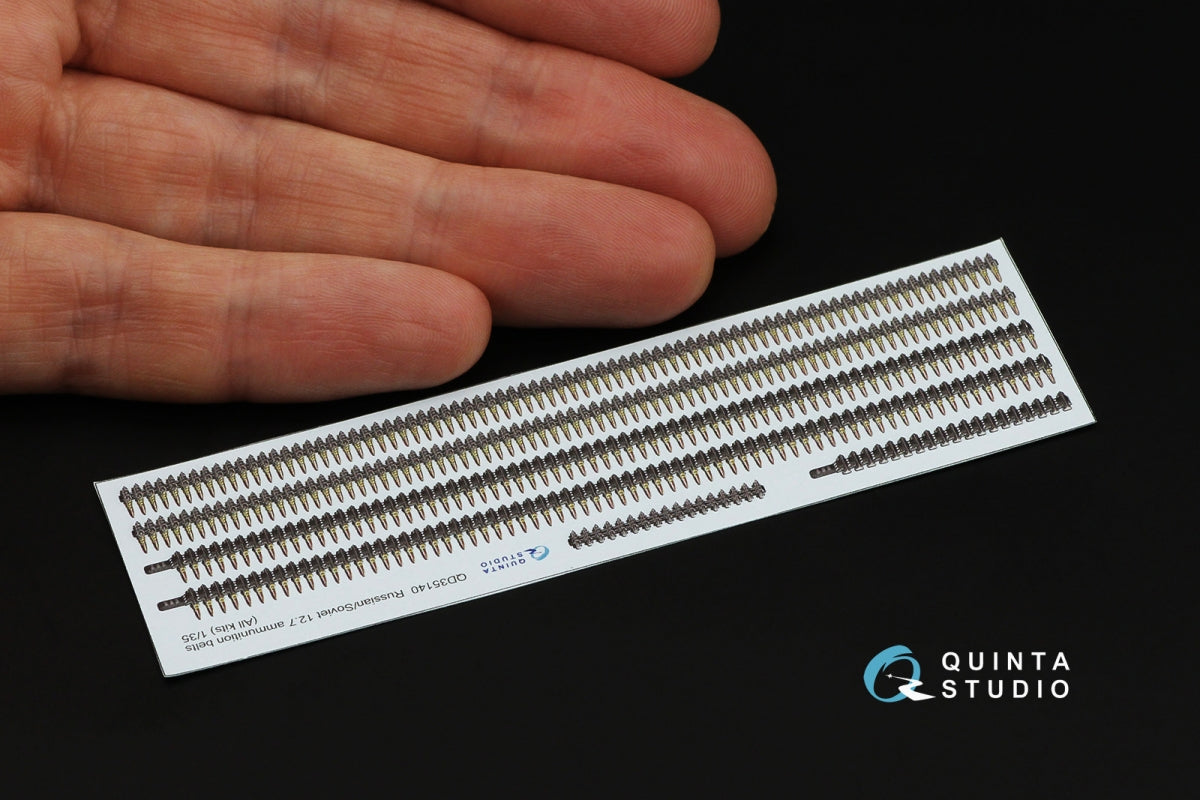 Quinta Studio QD35140 Soviet-Russian 12.7 ammunition belts (All kits) 1/35 – obrázek 3