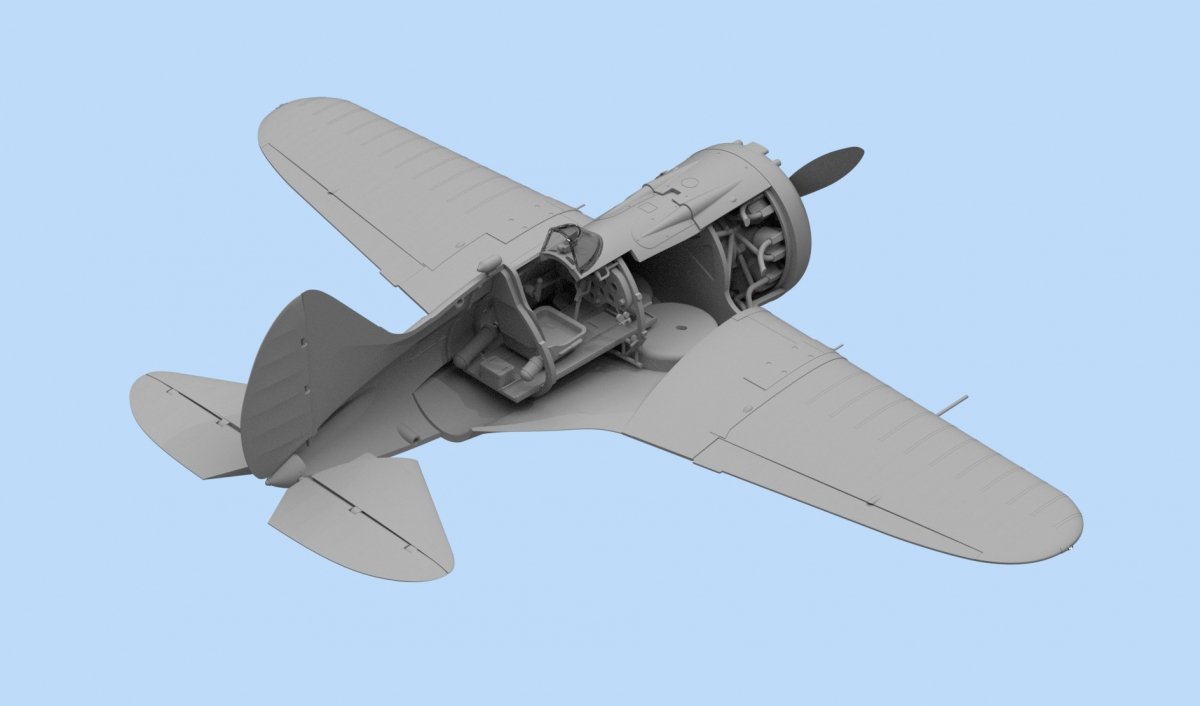 ICM 48097 I-16 type 24, WWII Soviet Fighter 1/48 – Bild 3