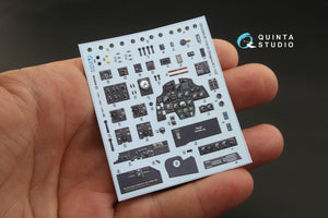 Quinta Studio QD32063 Bf 110C/D 3D-Printed &amp;amp; colored Interior on decal paper (for Dragon kit) 1/32 – immagine 3