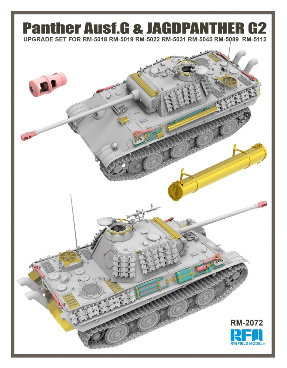 Rye Field Modèle 2072 Panther Ausf.G KIT D&amp;#39;AMÉLIORATION 1/35 – image 2