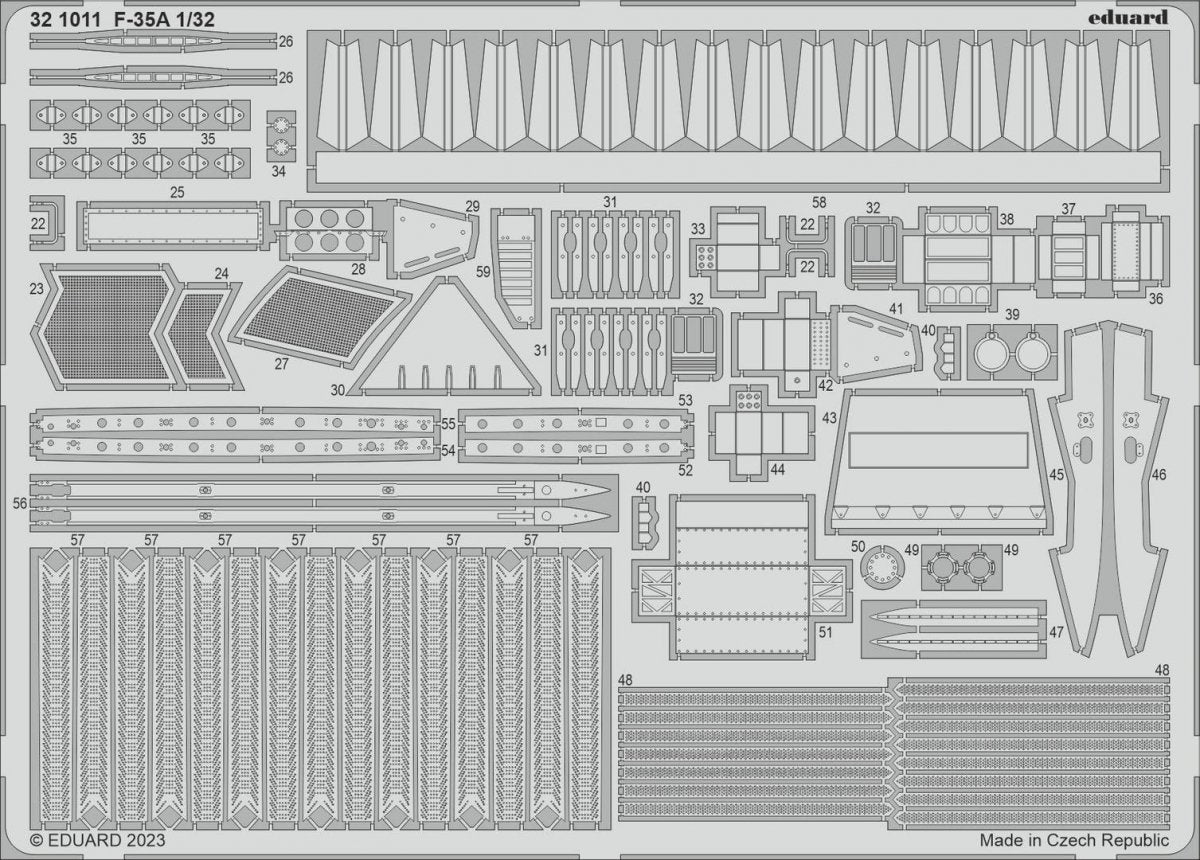Eduard 321011 F-35A TRUMPETER 1/32 – obrázek 2