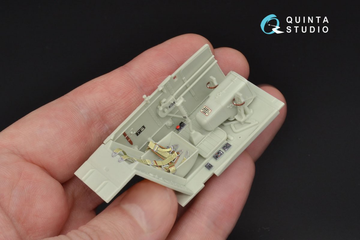 Quinta Studio QD32029 Bf 109G-6 3D-Printed &amp;amp; colored Interior on decal paper (for Revell kit) 1/32 – Bild 9
