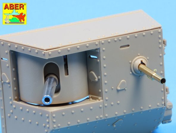 Aber 35L-155 Barrels for British WWI Tank Mark IV – Male 1/35 – Bild 4