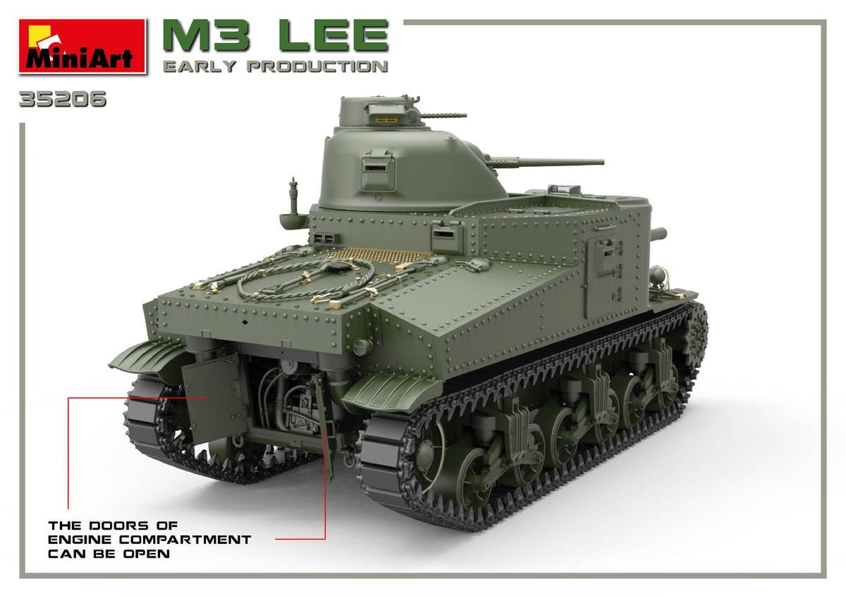 Miniart 35206 M3 Lee early prod. w/interior 1/35 – obrázek 16