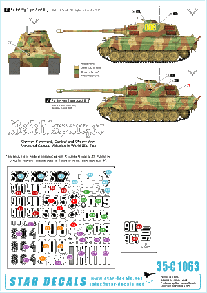 Star Decals 35-C1063 Befehlspanzer #7 1/35 – obrázek 2