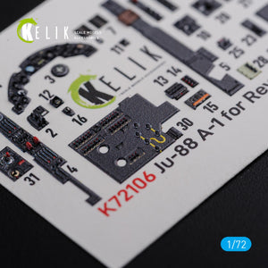 KELIK K72106 Ju-88 A-1 interior 3D decals for Revell kit 1/72 – image 9