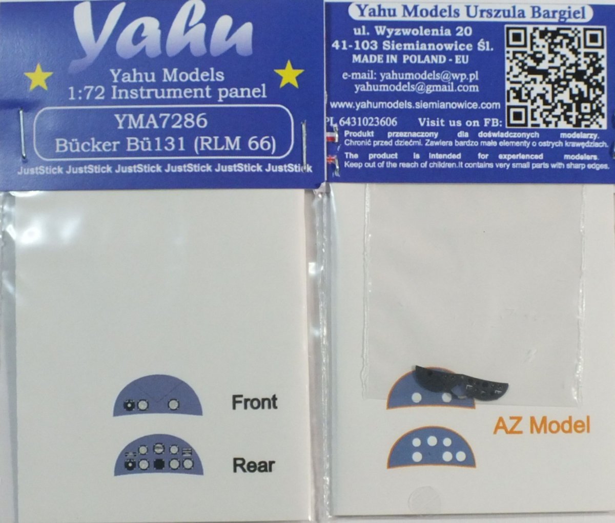 yahu YMA7286 Bucker Bu-131 (modèles RS) 1/72