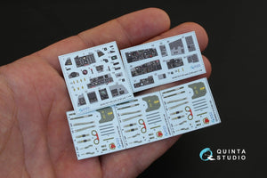 Quinta Studio QD48130 F-4D early 3D-Printed &amp;amp; colored Interior on decal paper (for ZM SWS kit) 1/48 – Bild 2