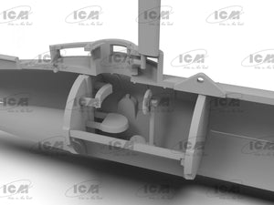 ICM S019 U-Boat Type &amp;#39;Molch&amp;#39; WWII German Midget Submarine 1/72 – obrázek 3