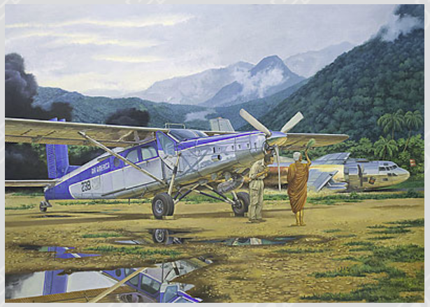 Roden 440 Pilatus PC-6/H2 Turbo Porter AIR AMERICA 1/48