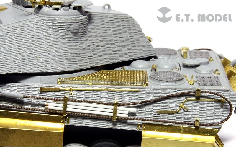 ET Model E72-020 WWII German KING TIGER (Porsche Turret) For DRAGON 7254 1/72 – imagen 8