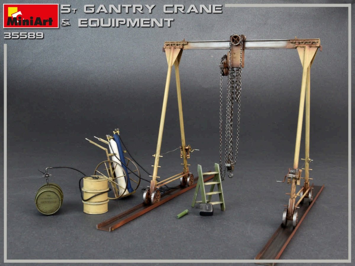 MiniArt 35589 5 TON GANTRY CRANE &amp;amp; EQUIPMENT 1/35 – Bild 5