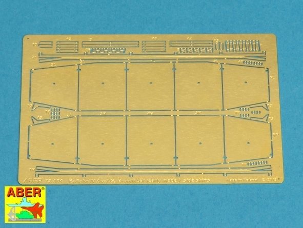 Aber 72A04 Side skirts for PzKpfw IV, Ausf.G, early Brummbar 1/72
