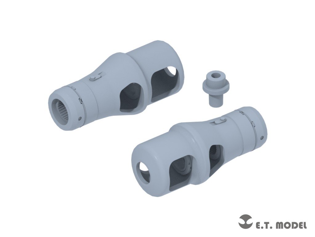 ET Model P35-308 WWII German 75mm Kwk42 Muzzle Brake Type.2 (3D Print) 1/35 – image 2