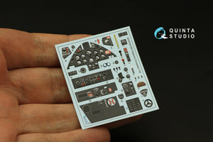 Quinta Studio QD32184 F8F-2 Bearcat 3D-Printed colored Interior on decal paper (Trumpeter) 1/32 – image 6