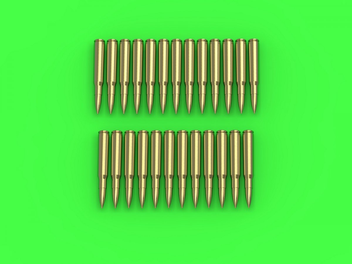 Master GM-35-023 M1919 Browning .30 caliber (7.62mm) - cartridges (25 pieces) 1/35 – imagen 3