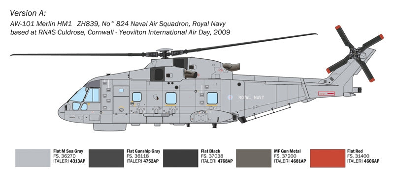 Italeri 1486 Westland AW-101 Merlin HM.1 1/72 – obrázek 4