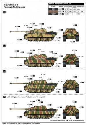 Trumpeter 00935 German Sd.Kfz 173 Jagdpanther Late Version 1/16 – immagine 8