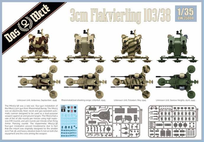 Das Werk DW35004 Flakvierling 103/38 1/35 – obrázek 2