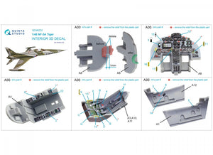 Quinta Studio QD48232 NF-5A 3D-Printed &amp;amp; colored Interior on decal paper (Kinetic) 1/48 – image 8