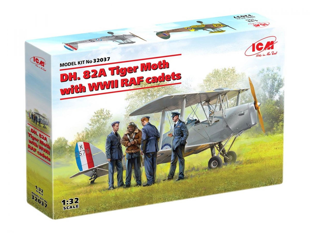ICM 32037 DH. 82A Tiger Moth with WWII RAF cadets 1/32 – zdjęcie 2