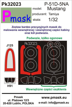 P-Mask PK32023 P-51D-5NA Mustang Revell 1/32