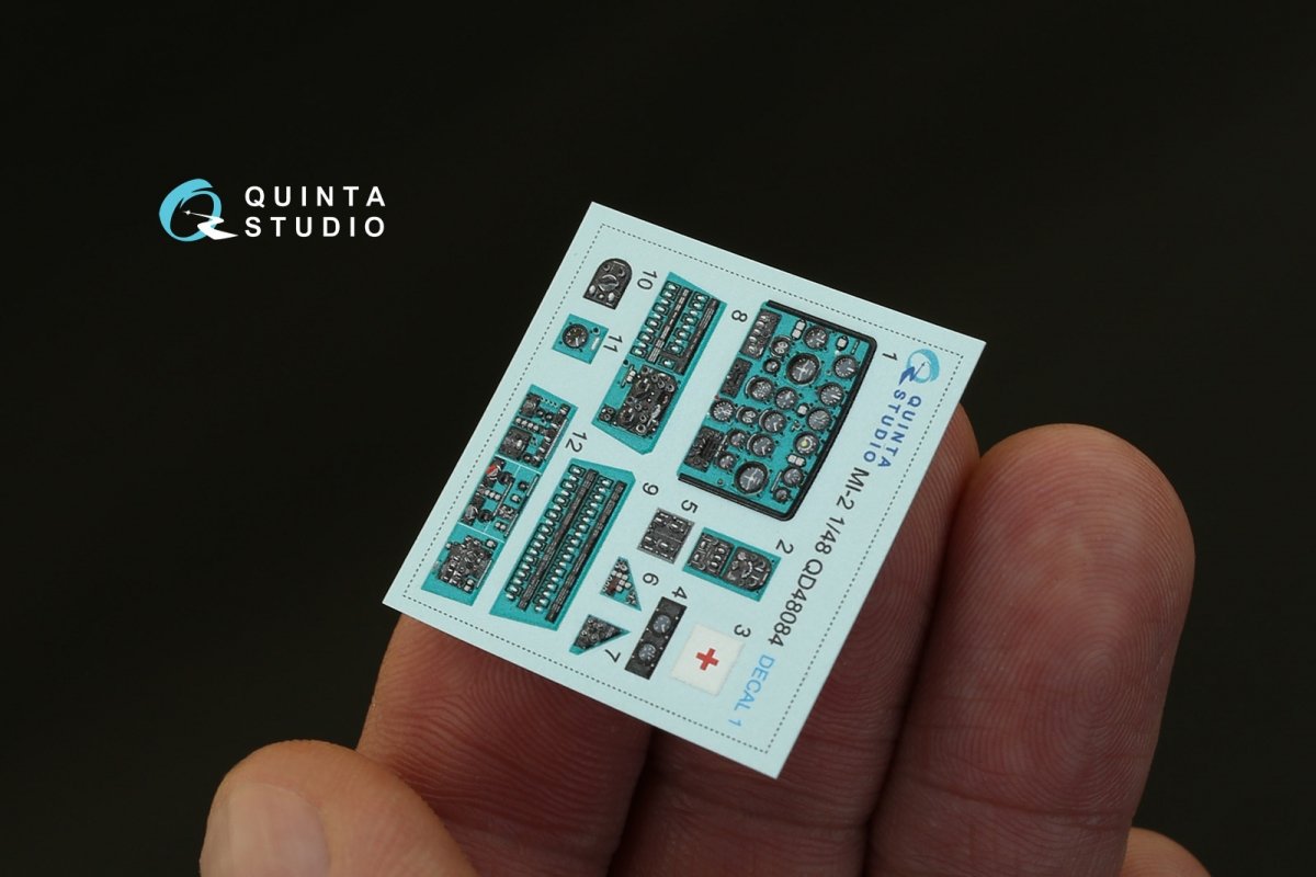 Quinta Studio QD48084 Mi-2 3D-Printed &amp;amp; colored Interior on decal paper (for Aeroplast kit) 1/48 – image 4