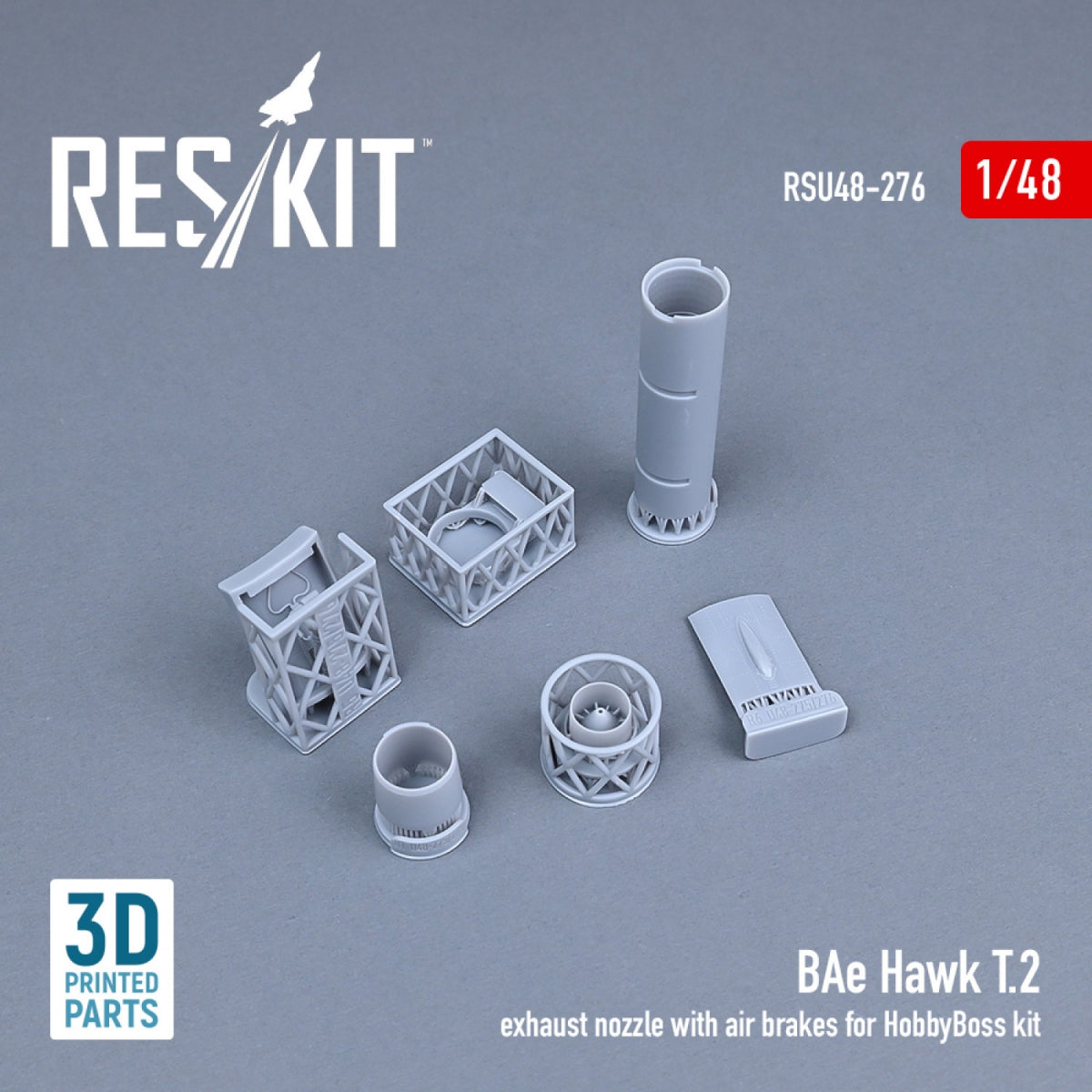 RESKIT RSU48-0276 BAE HAWK T.2 EXHAUST NOZZLE WITH AIR BRAKES FOR HOBBYBOSS KIT (3D PRINTED) 1/48 – image 2