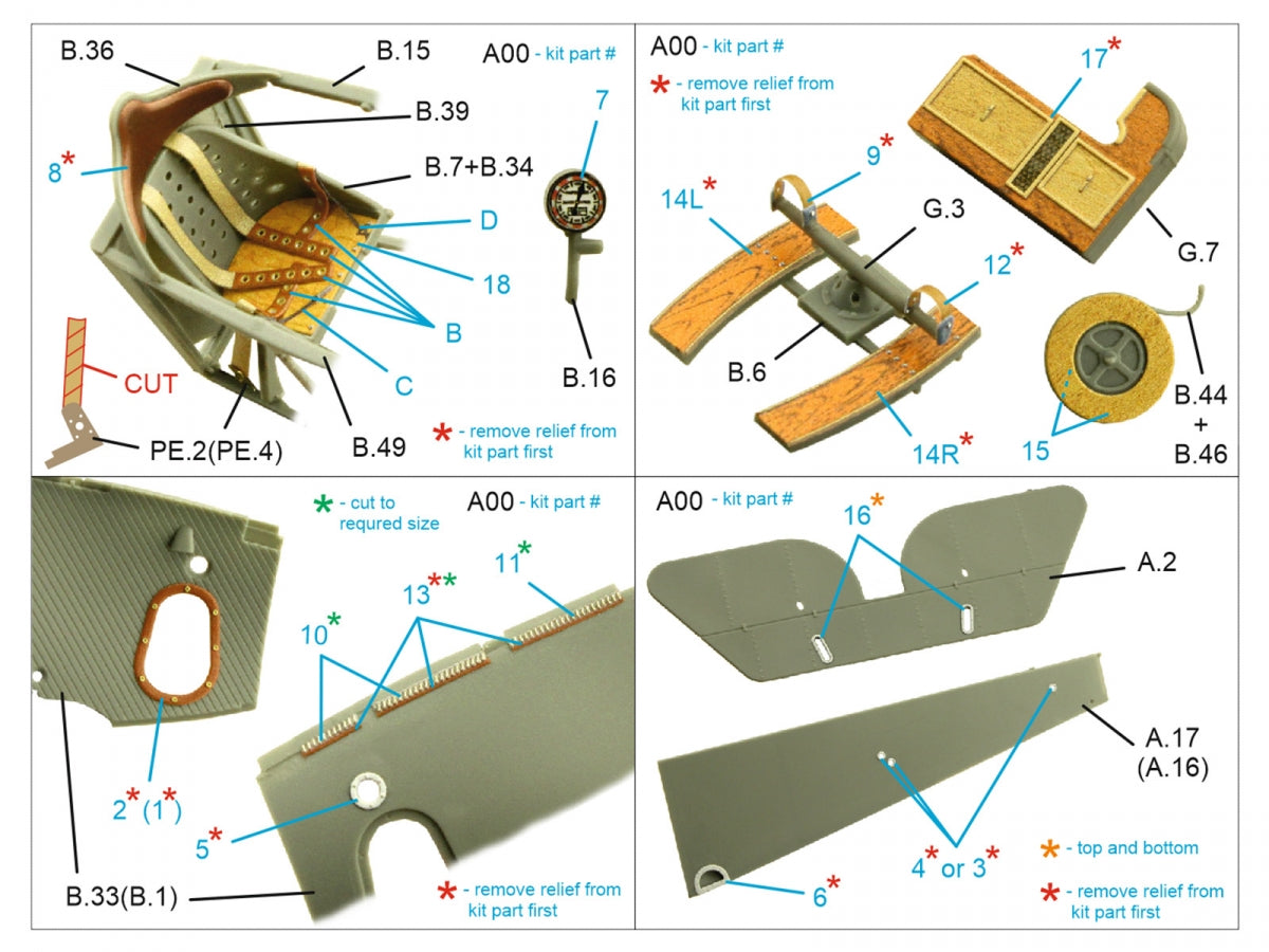 Quinta Studio QD32196 Nieuport XXIII 3D-Printed colored Interior on decal paper (CSM) 1/32 – imagen 5