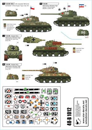 Star Decals 48-B1012 T-34-85 Medium Tank 1/48 – Bild 2