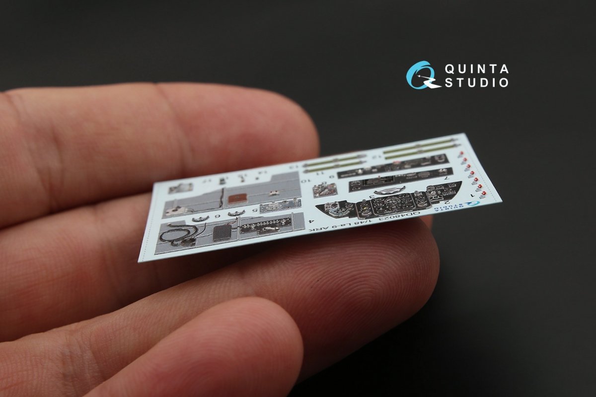 Quinta Studio QD48023 La-9 3D-Printed &amp;amp; colored Interior on decal paper (for ARK kit) 1/48 – image 7