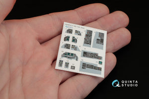 Quinta Studio QD48032 F-16D 3D-Printed &amp;amp; colored Interior on decal paper (for Hasegawa kit) 1/48 – image 2