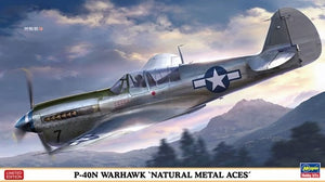 Hasegawa 07516 P-40N Warhawk &amp;#39;Natural Metal Aces&amp;#39; 1/48