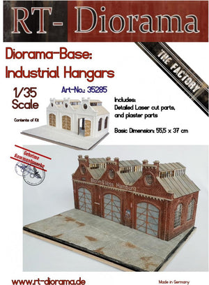 RT-Diorama 35285 Diorama-Base: &amp;quot;Industrial Hangars&amp;quot; 1/35