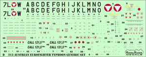 ModelMaker Decals D48213 Austrian Eurofighter Typhoon generic set 1/48 – image 2