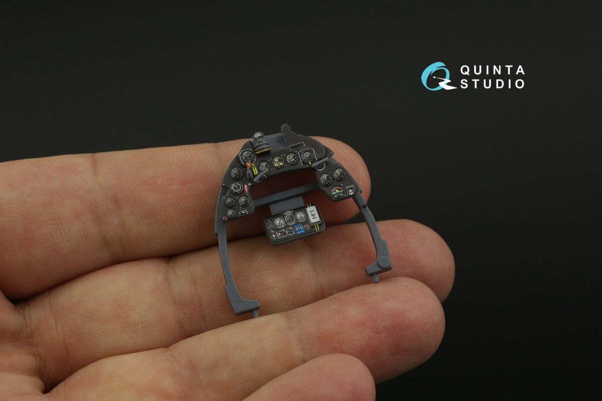 Quinta Studio QD32201 Macchi MC.202 Folgore Early 3D-Printed &amp;amp; colored Interior on decal paper (Italeri) 1/32 – Bild 7